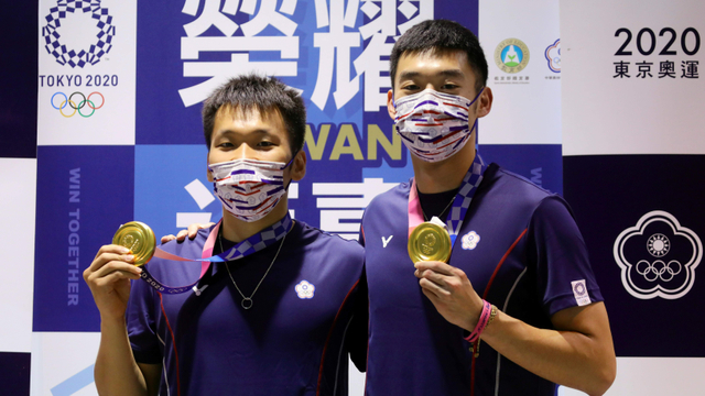 Ganda putra Taiwan, Lee Yang dan Wang Chi-Lin. Foto: Reuters