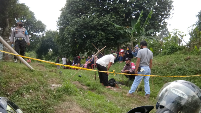 Lokasi depan rumah Tuti dan Amalia, korban pembunuhan dalam Alphard di Subang. Foto: Dok. Istimewa
