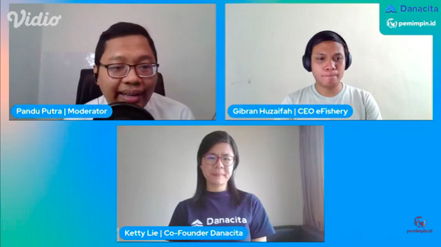 Saat sesi Talkshow Berlangsung dengan Pandu Putra Sebagai Moderator (15/08/2021)