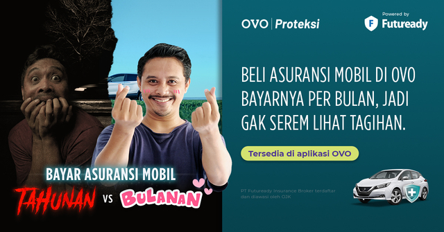 Beli asuransi mobil di OVO bayarnya per bulan, jadi enggak seram lihat tagihan! Dok. OVO.