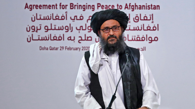 Pendiri Taliban, Mullah Abdul Ghani Baradar. Foto: Karim Jaafar/AFP