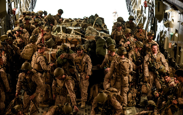Ilustrasi marinir AS. Foto: Staff Sgt. Ryan Brooks/U.S. Air Force/Reuters