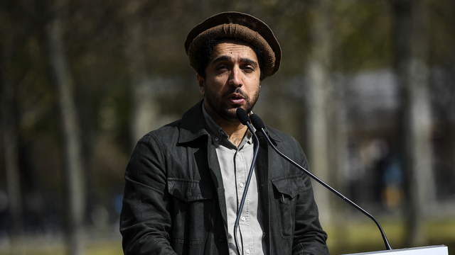 Pemimpin pos terdepan terakhir perlawanan anti-Taliban Afghanistan, Ahmad Massoud. Foto: Christophe ARCHAMBAULT/POOL/AFP