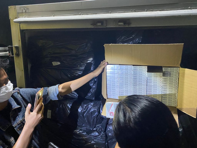 Barang bukti rokok ilegal yang diamankan Bea Cukai Karimun. Foto: Dok. Bea Cukai