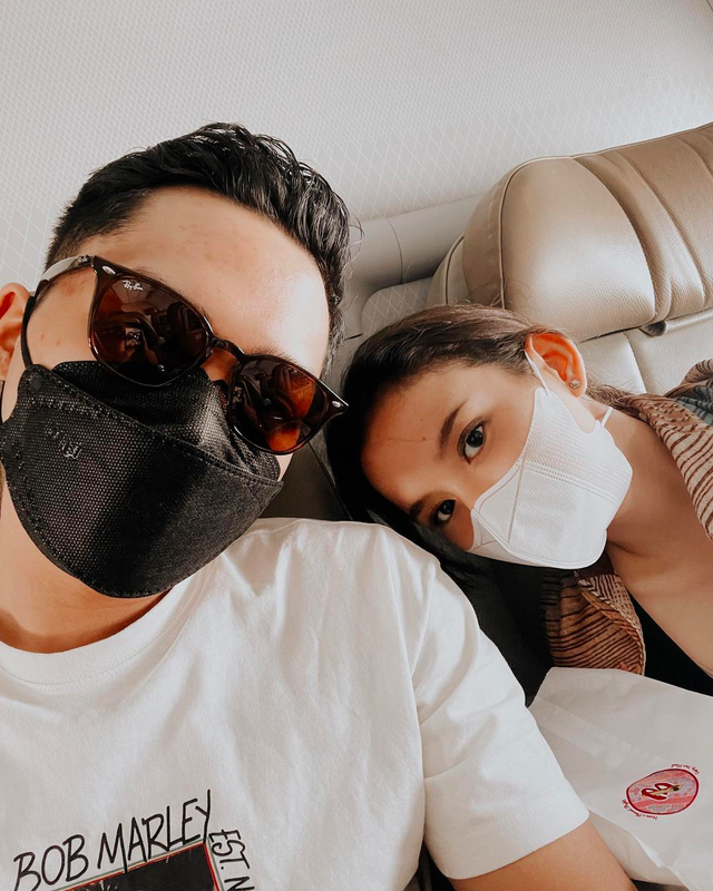 Azriel Hermansyah dan Sarah Menzel. Foto: Instagram @azriel_hermansyah.