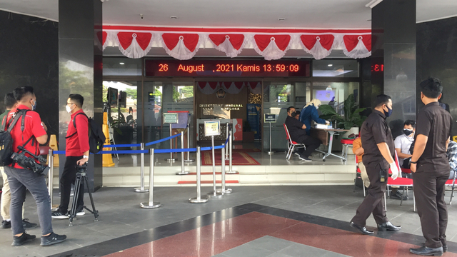 Suasana Kantor Satgas BLBI jelang kedatangan Tommy Soeharto, Kamis (26/8). Foto: Selfy Sandra Momongan/kumparan