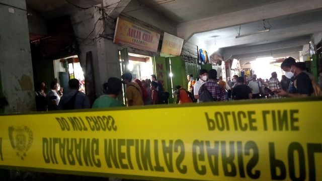 Lokasi perampokan di Toko Emas Aulia Chan yang berada di Simpang Limun Medan. Foto: Dok. Istimewa