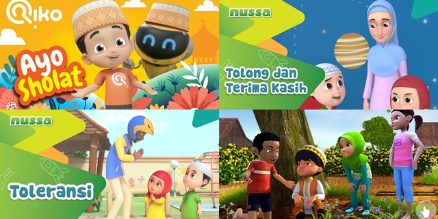 Ilustrasi Kartun Anak Muslim. Foto: Youtube