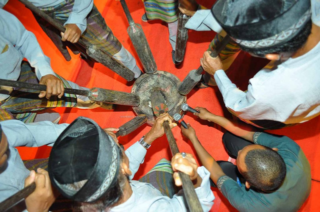 Alat pertanian tradisional asal Natuna, Lesung-Alu. Foto: Disparbud Kabupaten Natuna