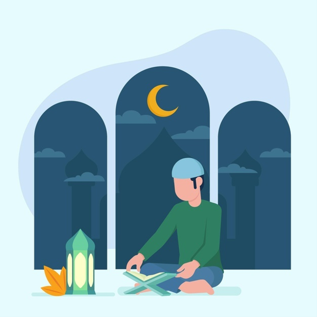Ilustrasi artikel Arti Iyyaka Na'budu Wa Iyyaka Nasta'in dalam Surat Al Fatihah. Sumber: freepik.com
