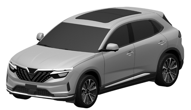 Gambar Desain Mobil VinFast. Foto: dok. PDKI Kemenkumham RI