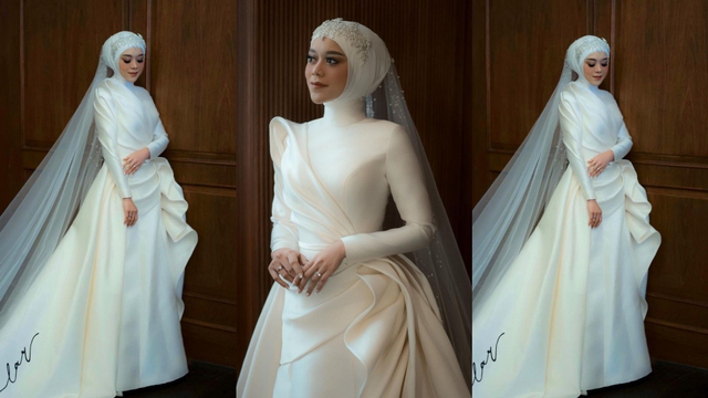 Gaun Pengantin Elegan Lesty Kejora Rancangan Desainer Hian Tjen Foto: Instagram @hiantjen