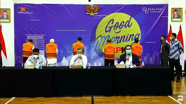 Konferensi pers KPK terkait Operasi Tangkap Tangan (OTT) Bupati Probolinggo, Selasa (31/8). Foto: Youtube/KPK RI