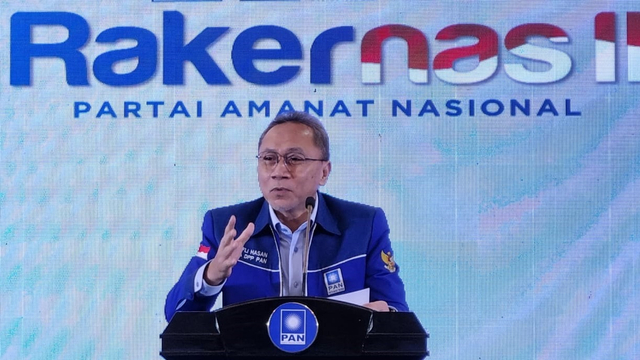 Ketua Umum PAN Zulkifli Hasan menghadiri Rakernas PAN. Foto: Dok. PAN