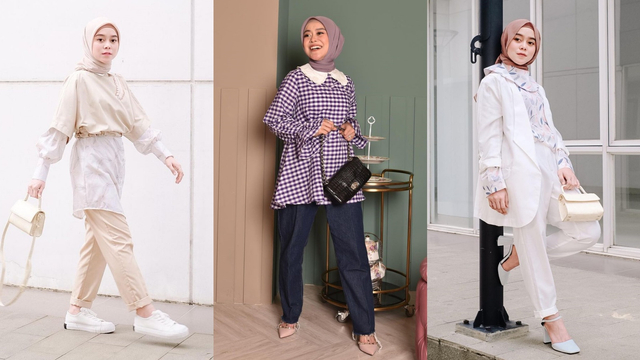 Ilustrasi OOTD tunik. Foto: Instagram/@lestykejora