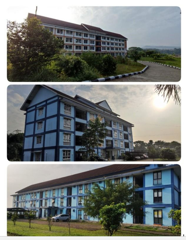 Gambar 1 ; Foto Rusun LIPI yang berlokasi di Jl. Melati Raya, Kawasan Cibinong Science Centre and Botanical Garden (CSC-BG) LIPI