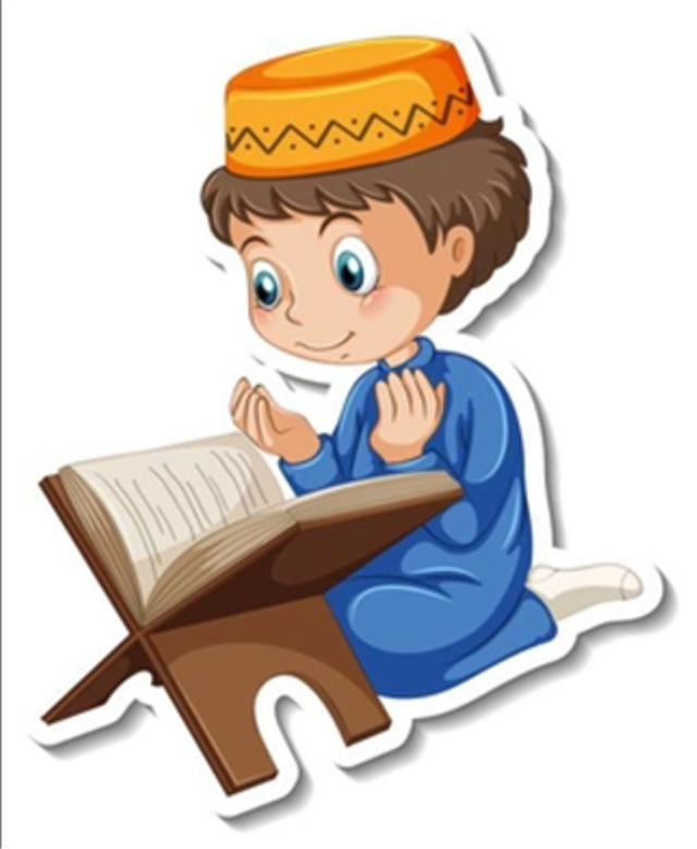 Ilustrasi laki-laki yang sedang membaca yasin fadilah saat malam Jumat. https://www.freepik.com/