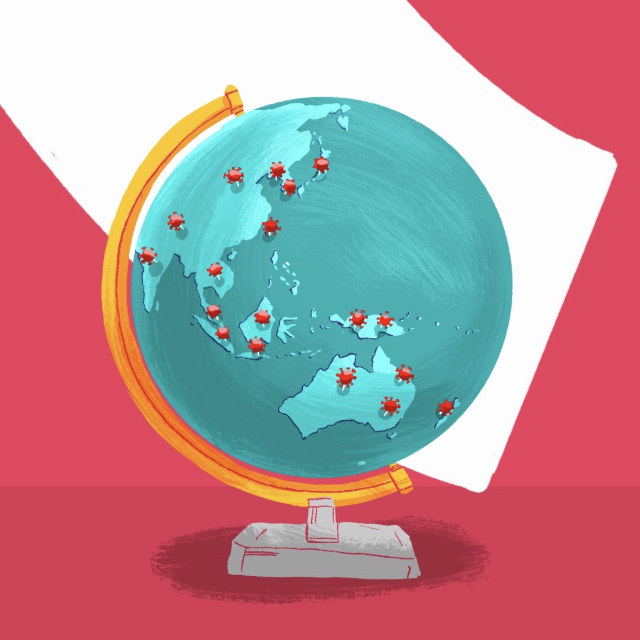 Ilustrasi virus corona. Foto: Maulana Saputra/kumparan