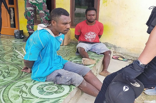 terduga p0elaku ditangkap. Foto: Istimewa