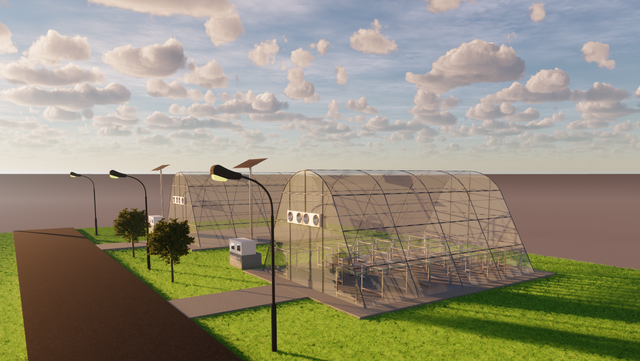 Desain Solar Dryer Dome yang dibuat oleh mahasiswa UGM.