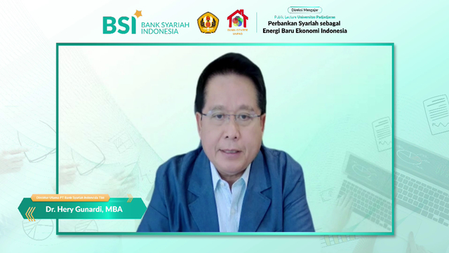 Direktur Utama BSI Hery Gunardi berikan kuliah umum di Unpad. Foto: Dok. BSI