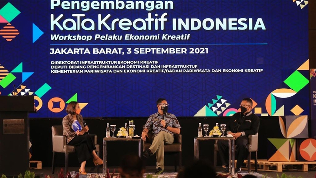 Menparekraf Sandiaga Uno dalam workshop pengembangan KaTa Kreatif Indonesia. Foto: Dok. Istimewa