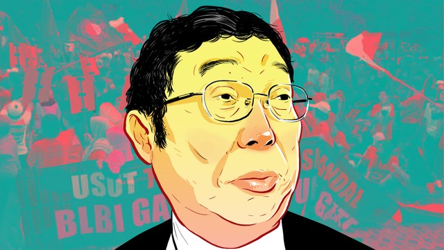 Ilustrasi Sjamsul Nursalim.
 Foto: Indra Fauzi/kumparan