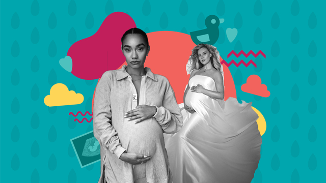 Dua personel Little Mix melahirkan anak pertama. Foto: Instagram/@leighannepinnock dan @perrieedwards