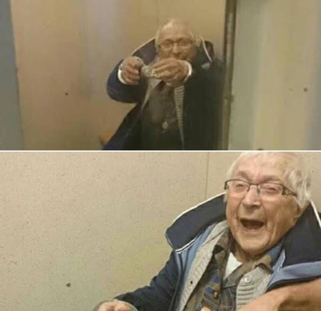 Keinginan nenek ini untuk ditangkap dan masuk tahanan dikabulkan kepolisian Belanda. Foto: Istimewa.
