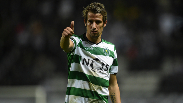 Gelandang Sporting asal Portugal, Fabio Coentrao. Foto: Miguel Riopa / AFP