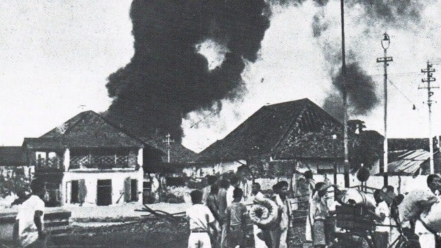 Ilustrasi Pertempuran Surabaya. Foto: Kumparan