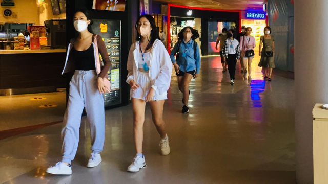 Suasana mall di Bali saat PPKM Level 4. Foto: Denita BR Matondang/kumparan