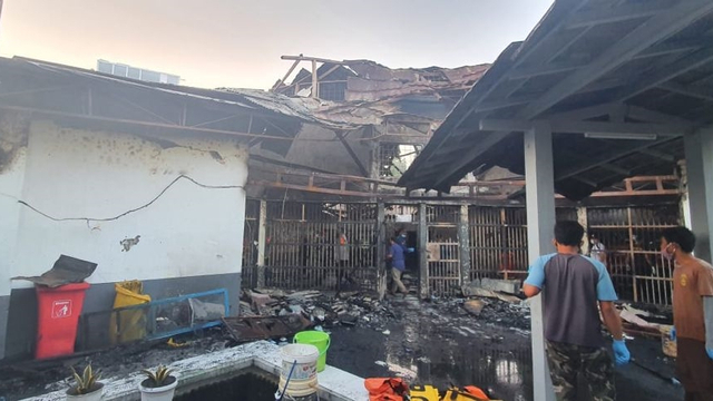 Kondisi Lapas Tangerang Usai Terbakar. Foto: Dok. Istimewa