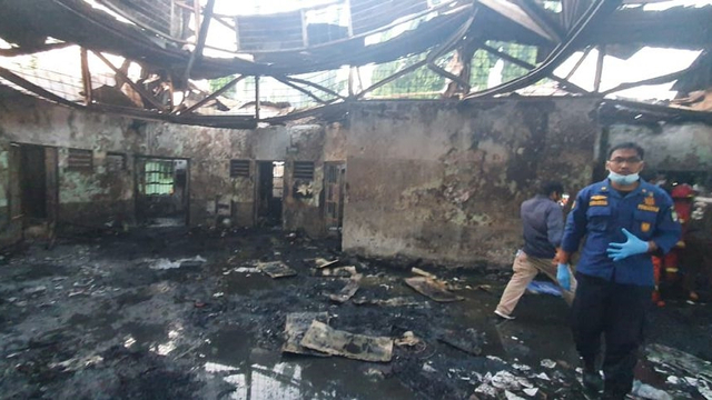 Kondisi Lapas Tangerang Usai Terbakar. Foto: Dok. Istimewa