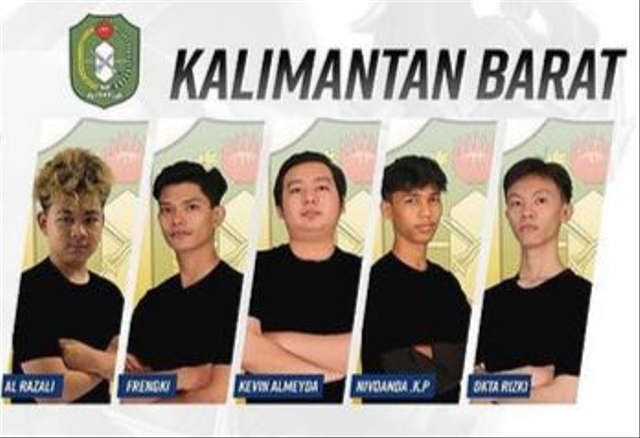 5 gamers asal Pontianak yang mewakili Kalbar pada PON XX Papua. Foto: Dok Hi!Pontianak