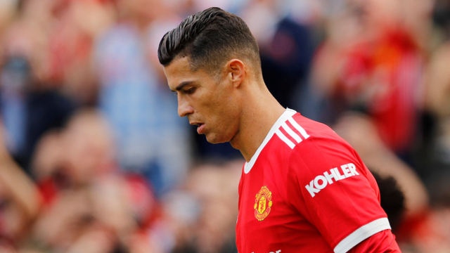 Pemain Manchester United Cristiano Ronaldo saat melawan Newcastle United pada pertandingan Liga Inggris di Old Trafford, Manchester, Inggris. Foto: Phil Noble/REUTERS