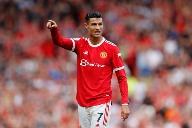 Selebrasi pemain Manchester United Cristiano Ronaldo usai mencetak gol ke gawang Newcastle United pada pertandingan Liga Inggris di Old Trafford, Manchester, Inggris.
Foto: Phil Noble/REUTERS
