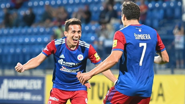 Egy Maulana Vikri menjalani debut bersama FK Senica. Foto: Instagram/@fk_senica