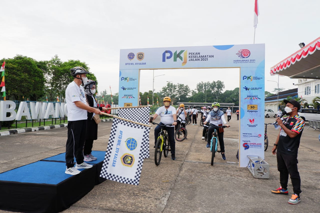 Balai Pengelola Transportasi Darat Wilayah Kalbar gelar virtual fun bike. Foto: Dok. Istimewa