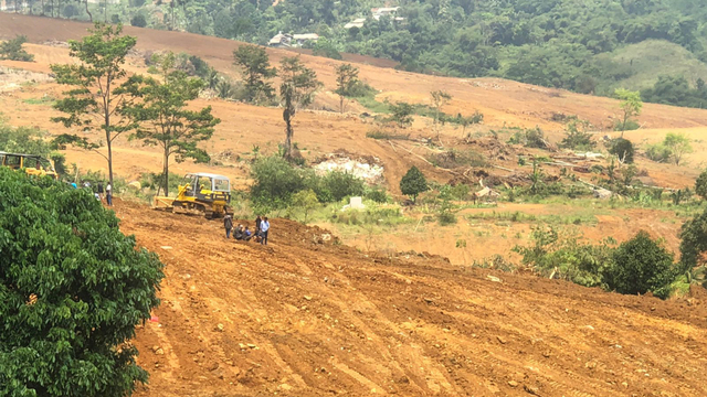 Lahan sengketa yang digusur oleh Sentul City di Desa Bojong Koneng, Kabupaten Bogor. Foto: Dok. Istimewa