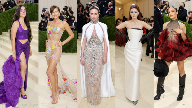 17 Potret Gaun Terbaik Selebriti di Met Gala 2021. Foto: AFP/Angela Weiss