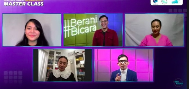 Hari kelulusan kelas public speaking Siberkreasi Batch 2. Foto: Youtube/Siberkreasi