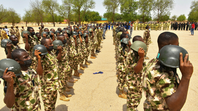 Ilustrasi tentara Nigeria. Foto: Audu Marte / AFP