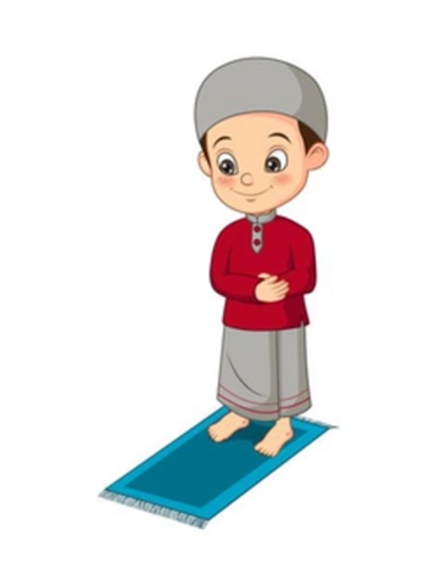 Ilustrasi anak sholat membaca ayat-ayat Alquran. Sumber: https://www.freepik.com/