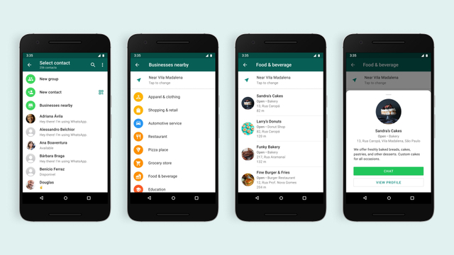 Fitur baru WhatsApp yang mirip Yellow Pages. Foto: Will Cathcart/WhatsApp via Twitter