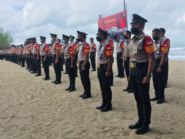 Apel Satpam menjadi anggota Satgas COVID-19 Bali. Foto: Denita BR Matondang/kumparan