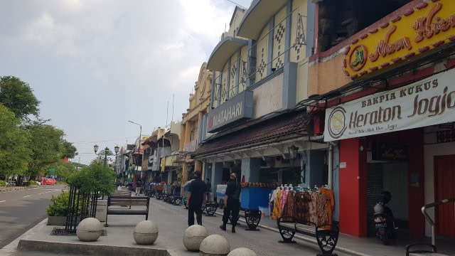 Suasana kawasan Malioboro. Foto: Sandra/Tugu Jogja