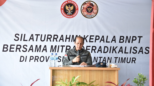 Kunjungan Kepala BNPT Boy Rafli di Kaliantan. Foto: BNPT