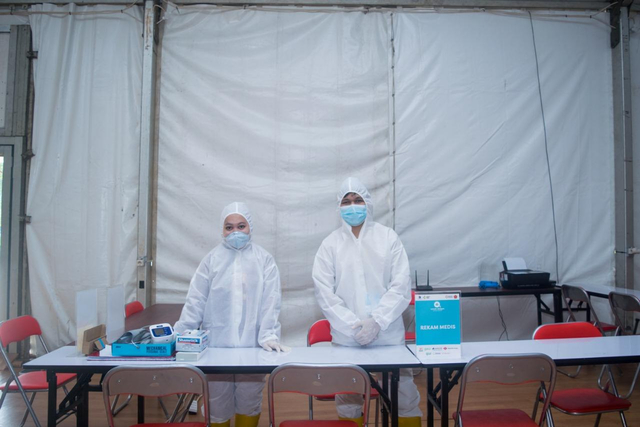 Rumah Oksigen Gotong Royong (ROGR) di Pulogadung, Jakarta Timur, untuk pasien COVID-19 dengan gejala ringan atau tanpa gejala. Foto: Dok. Accenture