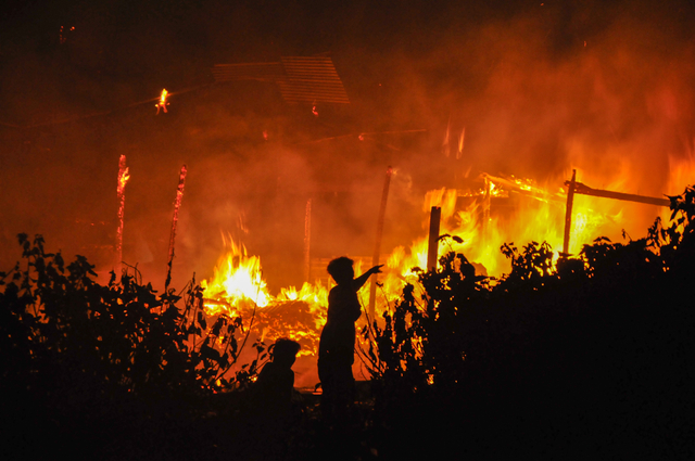 Ilustrasi kebakaran.
 Foto: Fakhri Hermansyah/ANTARA FOTO